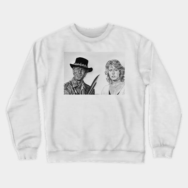 Crocodile Dundee Crewneck Sweatshirt by BryanWhipple